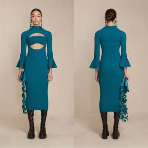 Cult Gaia ELVN Midi Dress Seamoss